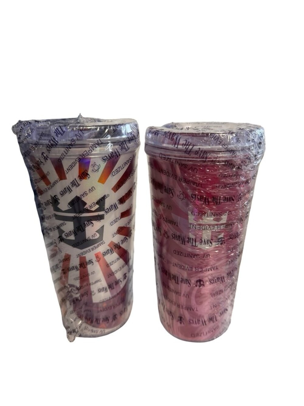 Royal Caribbean Coca Cola Save The Waves UV Sanitized Tumbler Set Pink Purple Cr